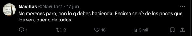 Comentario de un seguidor del programa. (X)