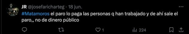 Comentario de un seguidor del programa. (X)