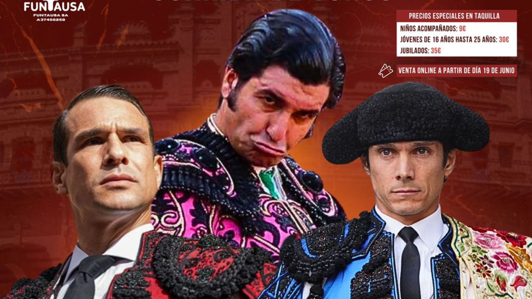 Cartel de la corrida de toros del próximo 7 de agosto en Palma.