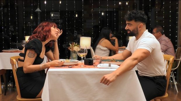 Olga y Gabriel en First Dates. (Mediaset)