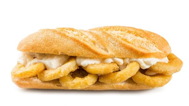 bocadillo de calamares