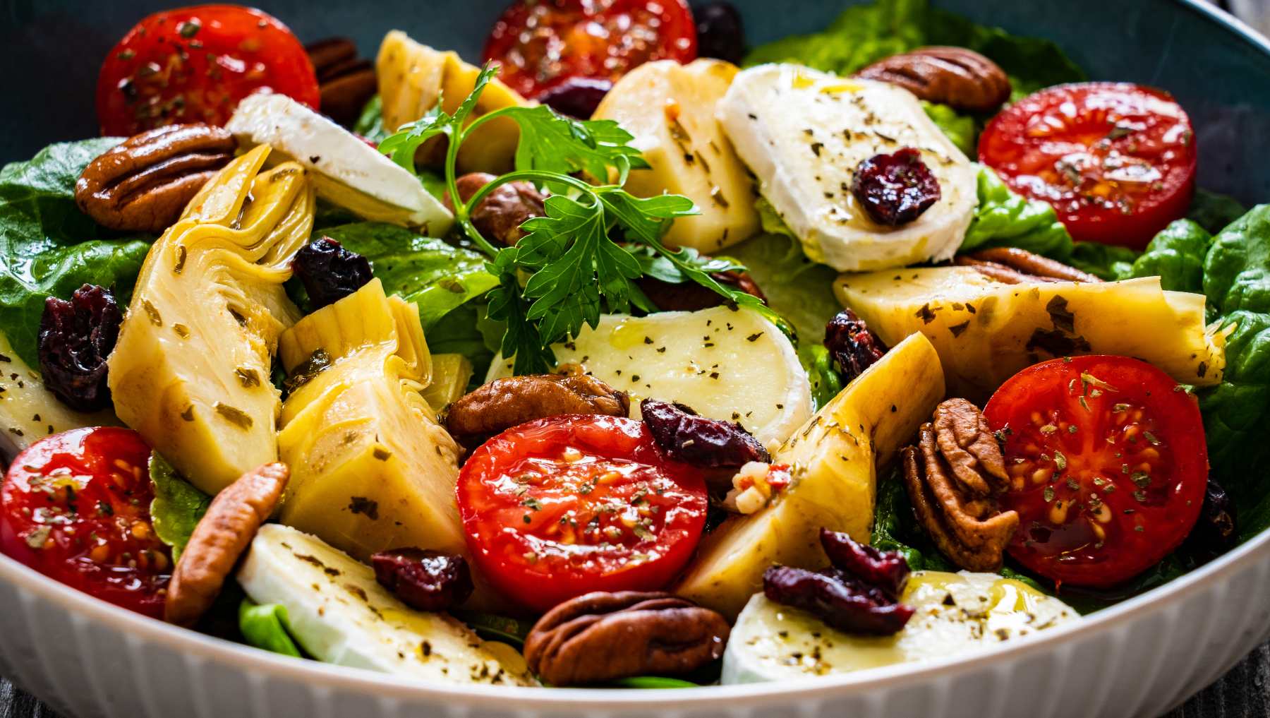 Ensalada de corazones de alcachofa.