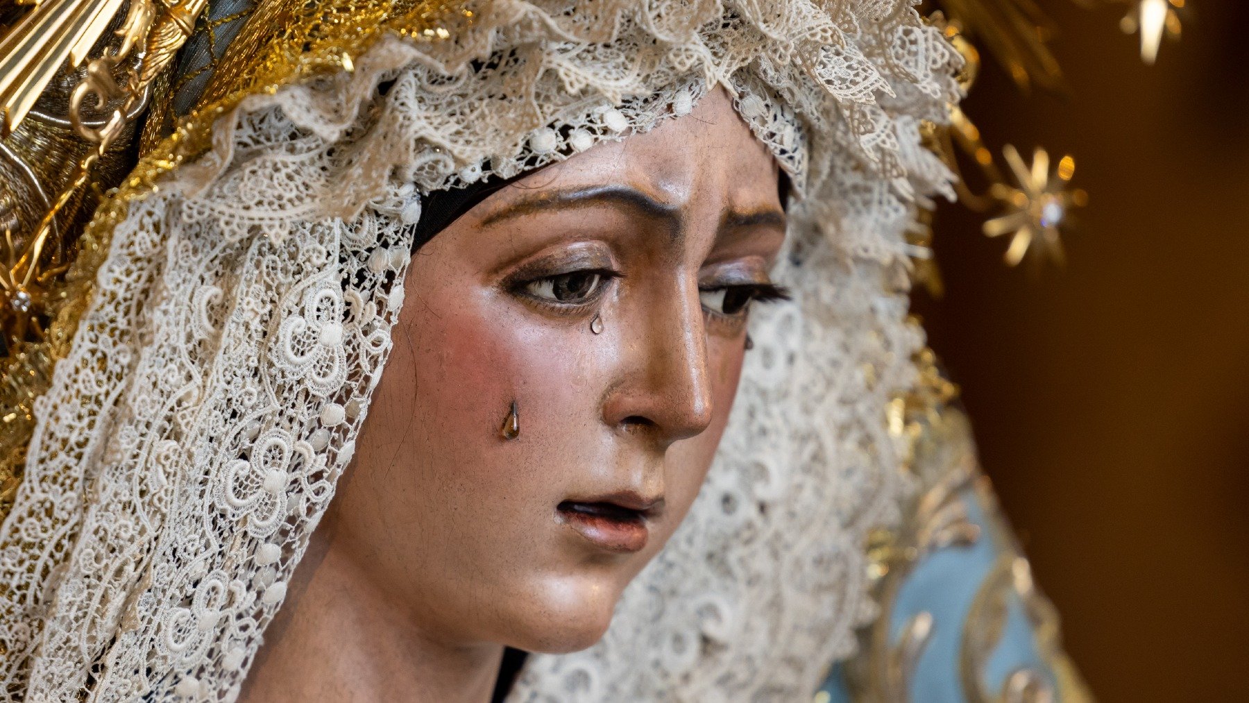 Imagen difundida por la hermandad tras la última restauración de la Macarena. (Foto: Emilio Sáenz)