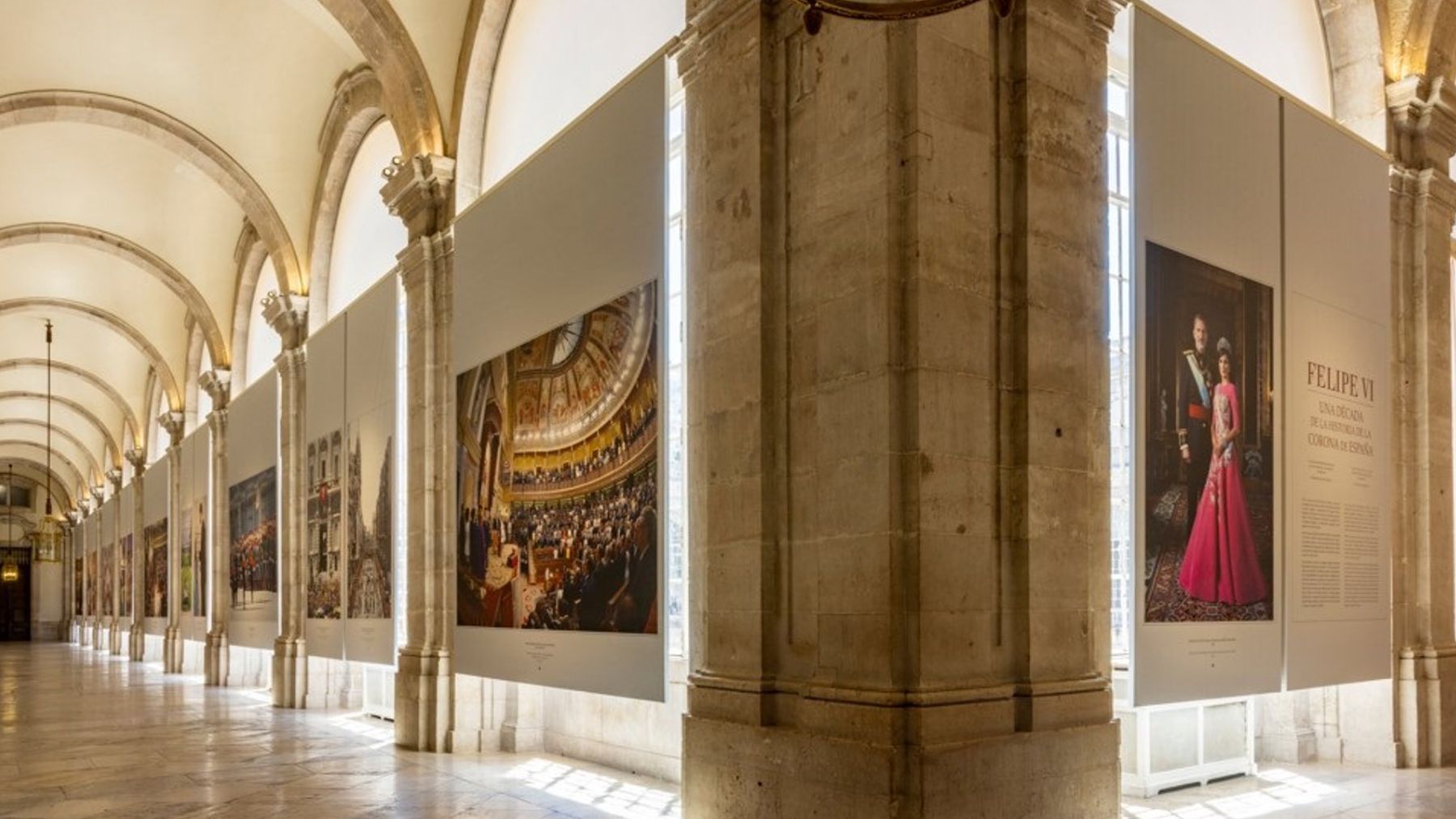 Una exposición de Felipe VI en Madrid.