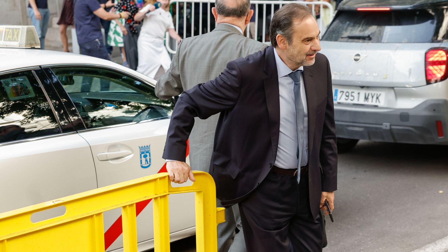 José Luis Ábalos a su llegada al Supremo.