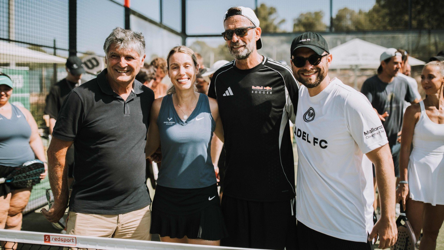 Toni y Maribel Nadal con Jürgen y Marc Klopp