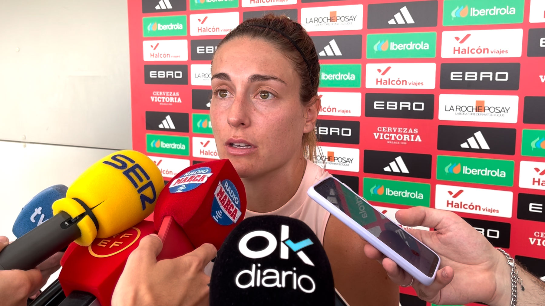 Alexia Putellas, durante su comparecencia en el ‘media day’ de la Selección.