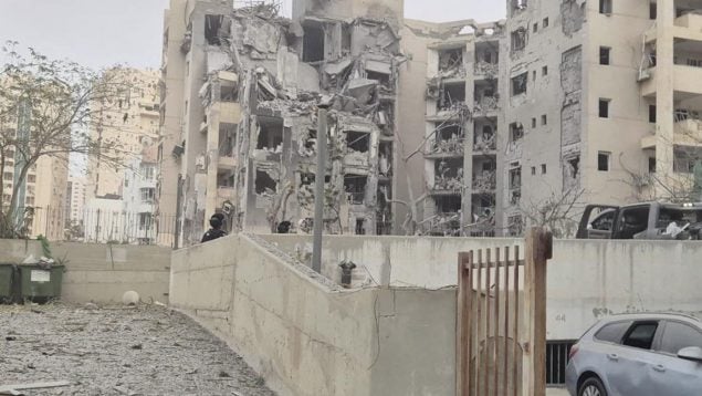 Ataque de Irán contra la ciudad de Be'er Sheva en Israel.