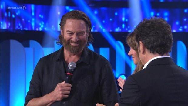 Bertín Osborne junto a Manel Fuentes en Tu cara me suena (Atresmedia).