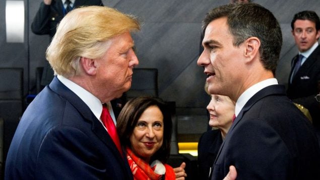 Pedro Sánchez, Donald Trump, OTAN