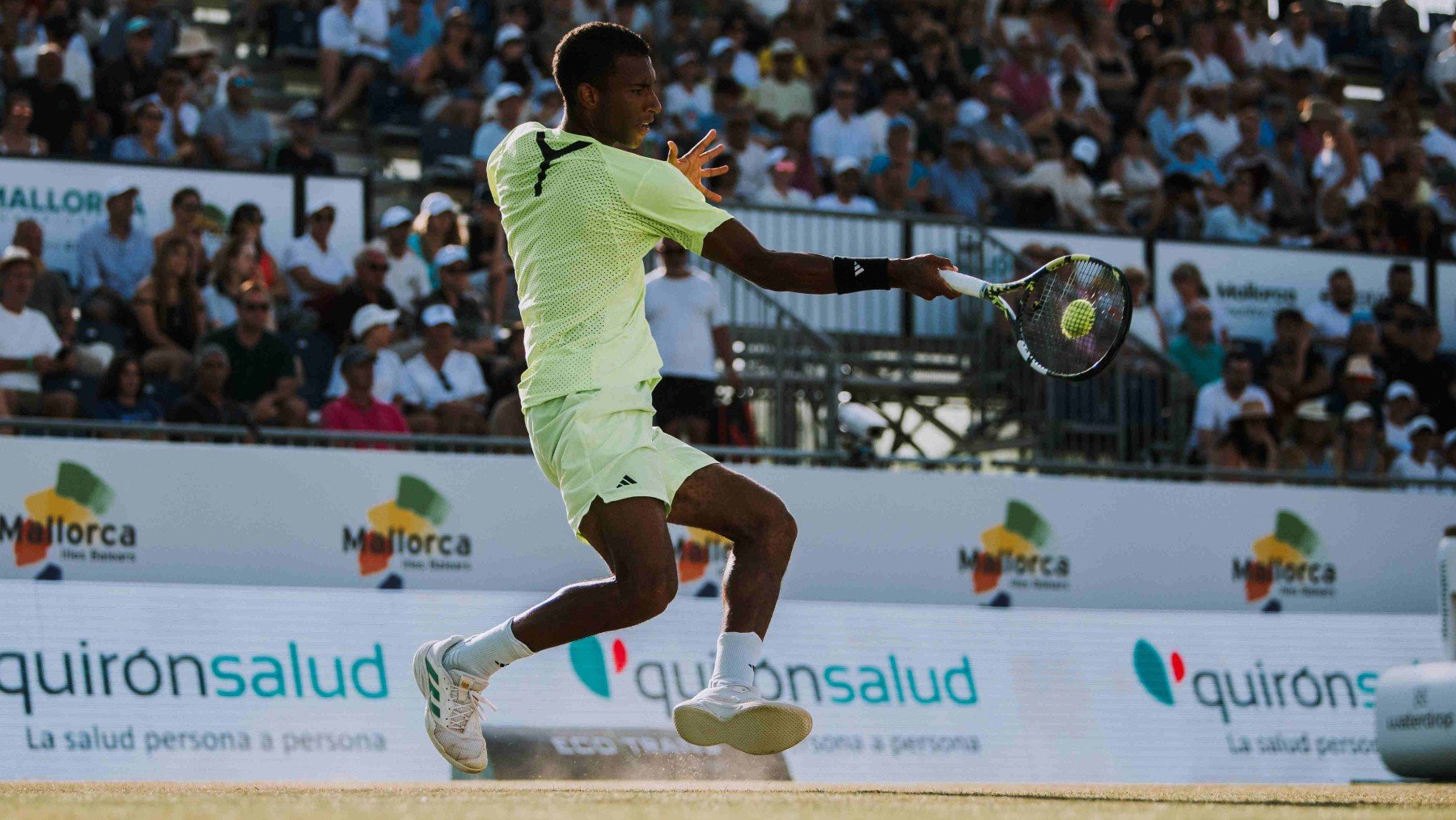 Felix Auger-Aliassime, en su partido de ayer.