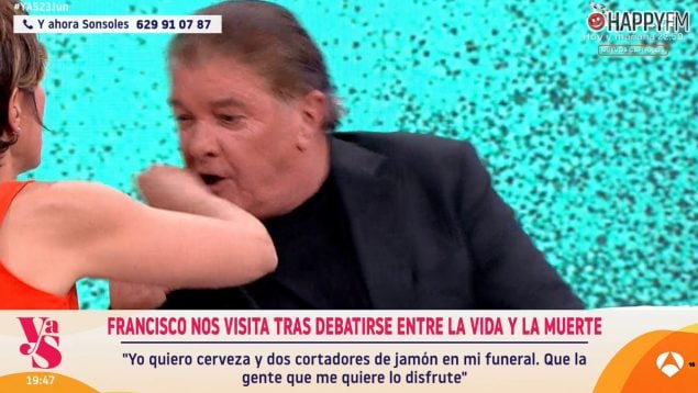 Francisco asusta a Sonsoles Ónega en Y ahora Sonsoles. (Atresmedia)