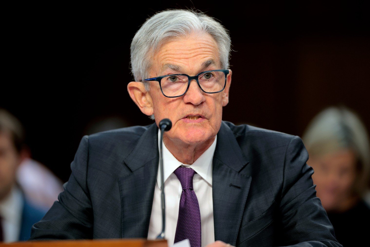 El presidente de la Reserva Federal, Jerome Powell, ante el Congreso. (Getty)