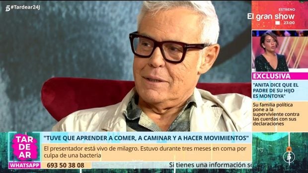 Jordi González en 'Tardear' (Mediaset).