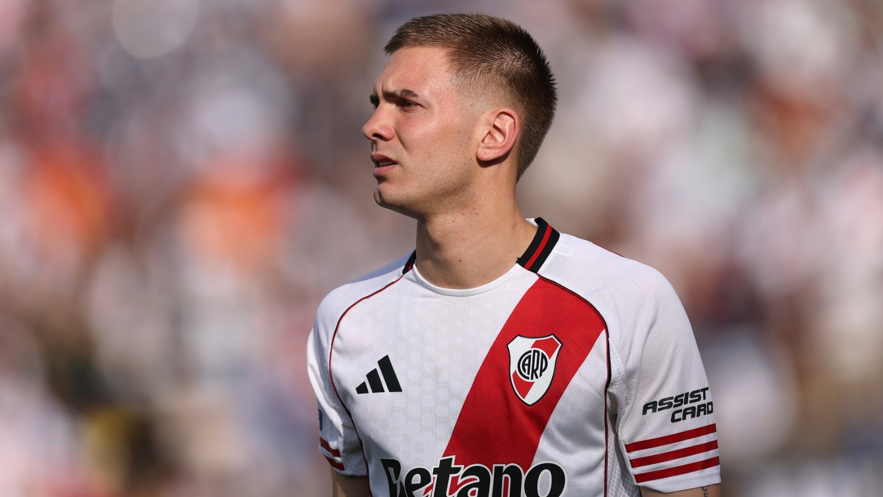 Franco Mastantuono, en el Mundial de Clubes. (Getty)