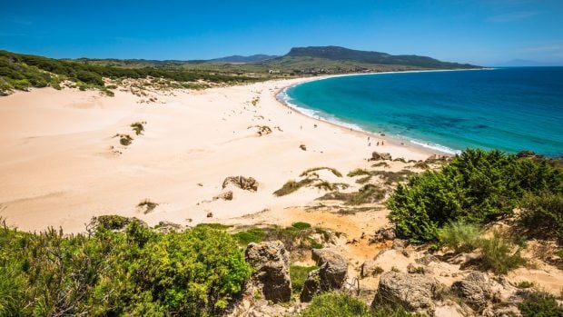 Bolonia, una de las playas más populares de Cádiz. 
