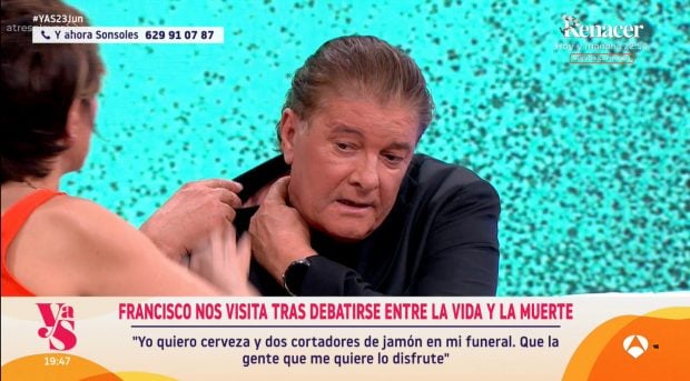 Sonsoles Ónega y Francisco en Y ahora Sonsoles. (Atresmedia)