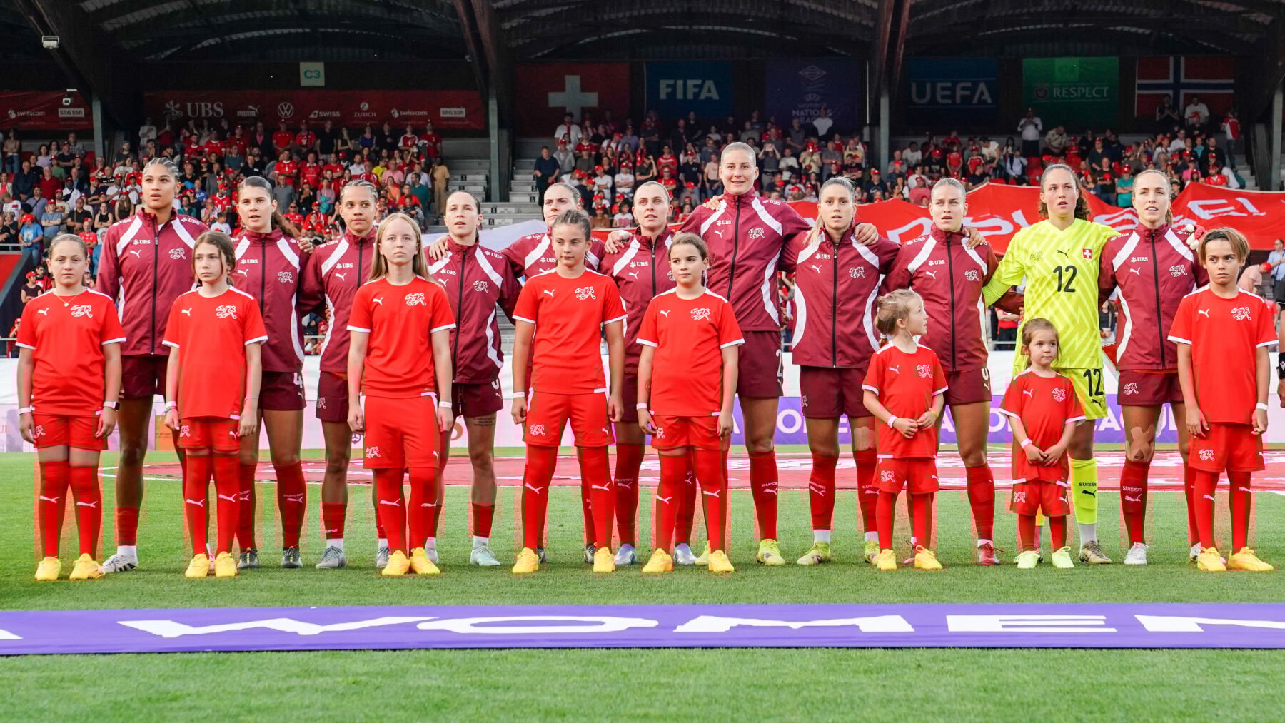 Selección femenina de Suiza. (GETTY)