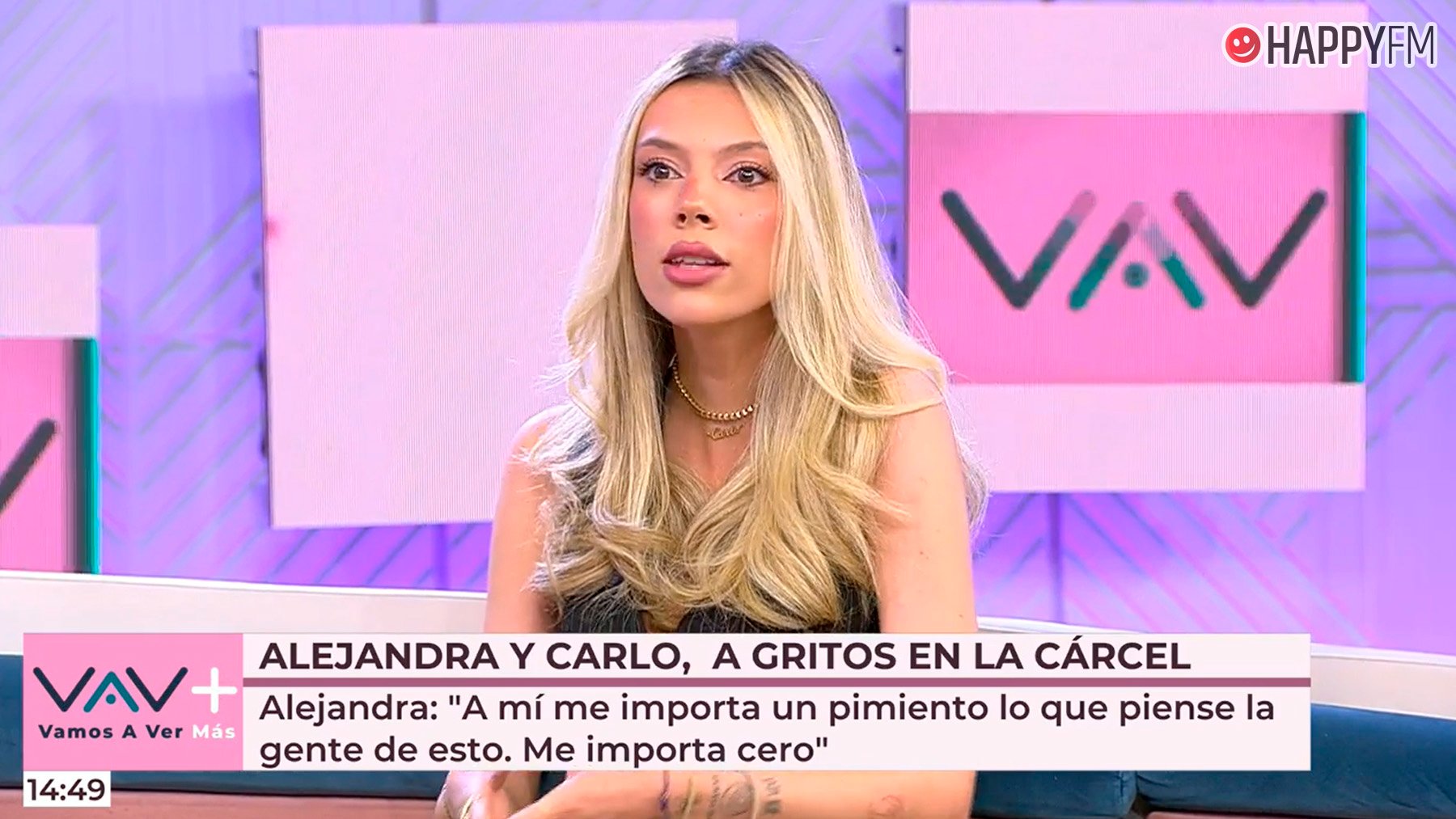 Alejandra Rubio en Vamos a ver. (Mediaset)