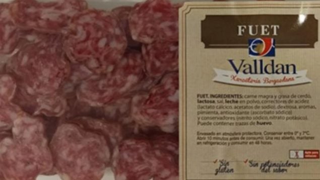 Salmonella marcas de fuet