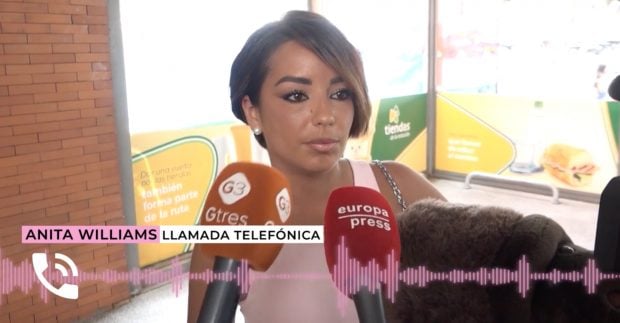 Anita Williams se sincera con el equipo de 'Vamos a ver'. (Mediaset)