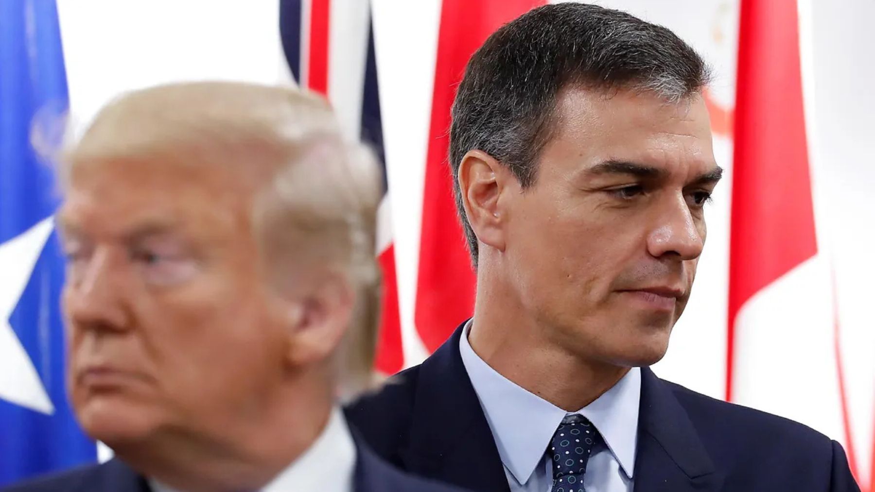 El presidente de EEUU, Donald Trump, y el presidente de España, Pedro Sánchez. (EFE)
