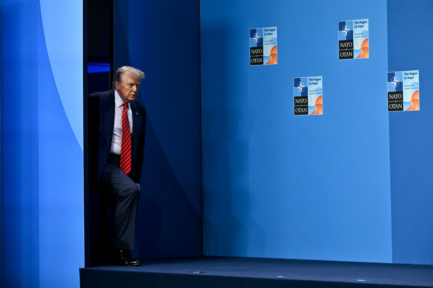 El presidente de Estados Unidos, Donald Trump, en el cumbre de la OTAN, en La Haya (Países Bajos). (Getty)