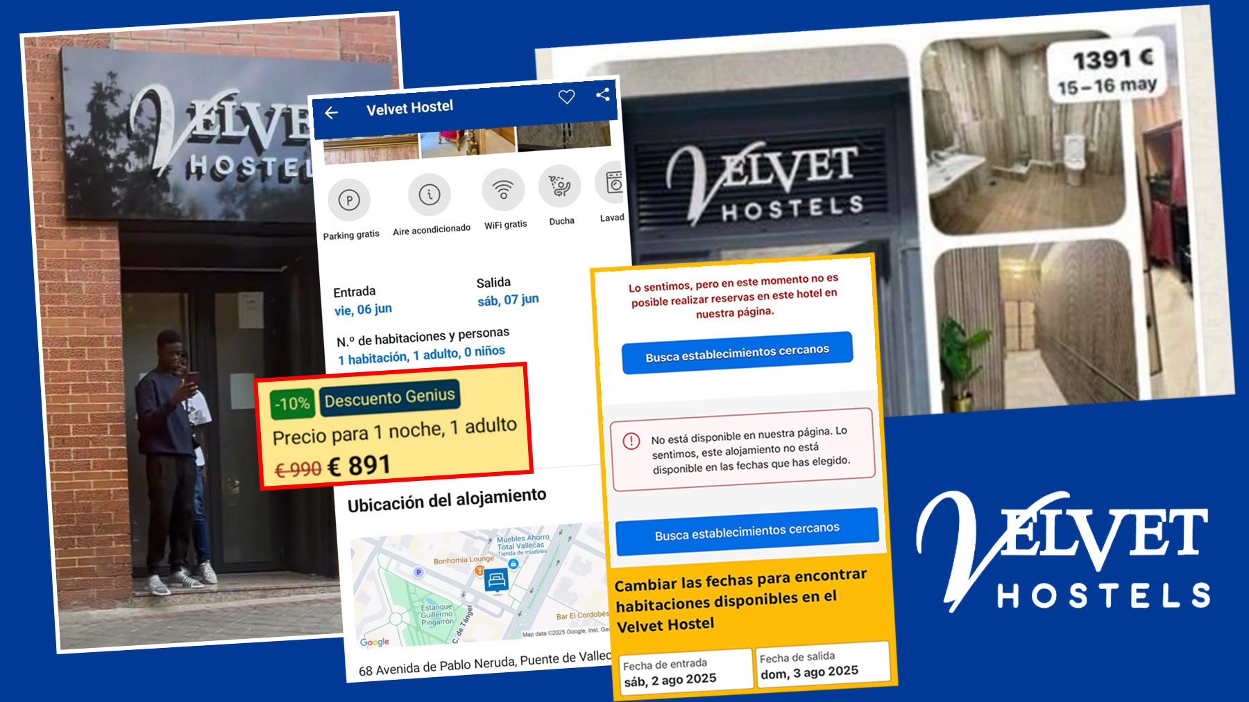 Hostal para inmigrantes en Vallecas.