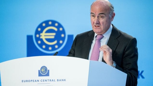 El vicepresidente del BCE, Luis de Guindos. (Getty)