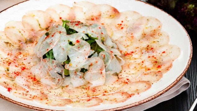 Carpaccio de langosta