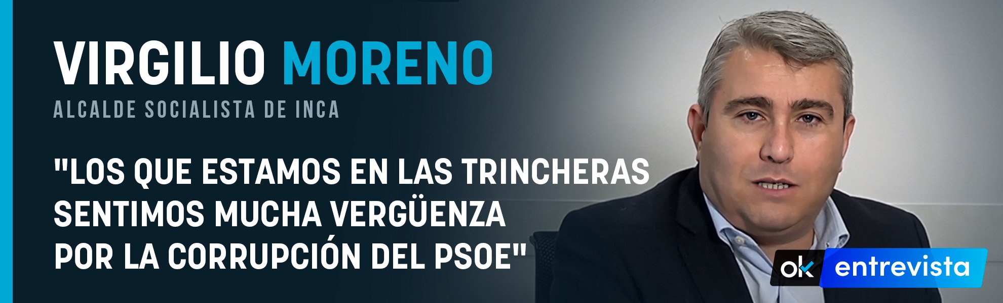 Virgilio Moreno: Los que estamos en las trincheras sentimos mucha vergüenza por la corrupción del PSOE