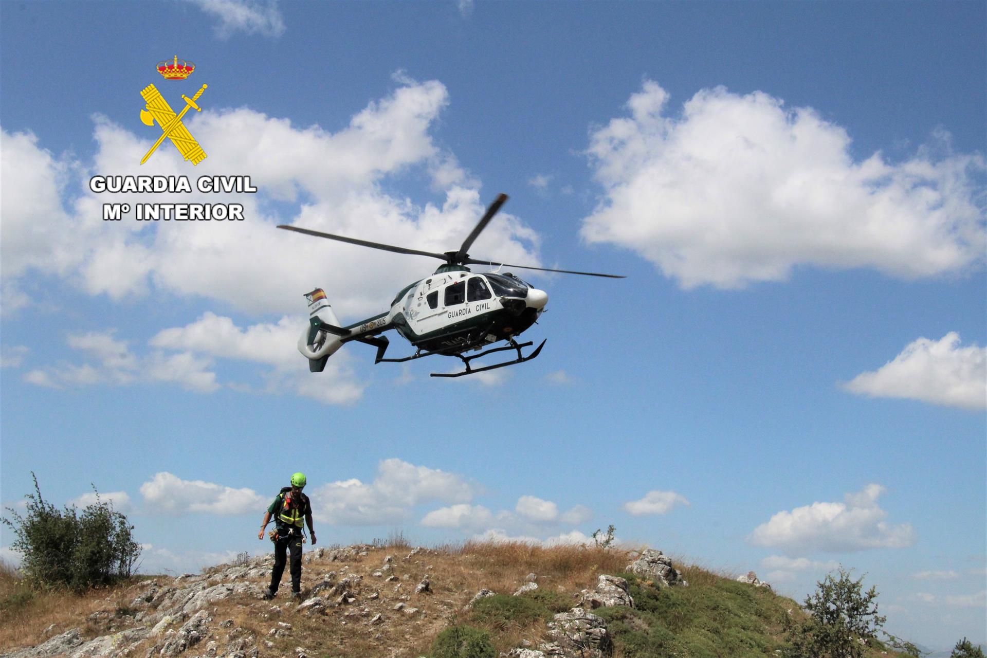Un helicóptero de la Guardia Civil.