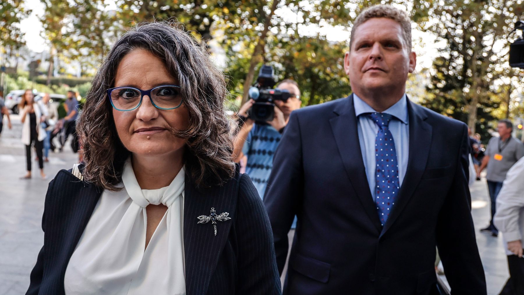 La ex vicepresidenta del Gobierno valenciano, Mónica Oltra, en primer término.