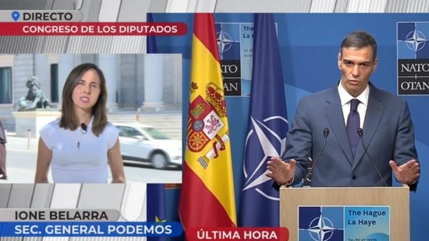 Ione Belarra habla sobre Pedro Sánchez en el directo de 'En boca de todos'.