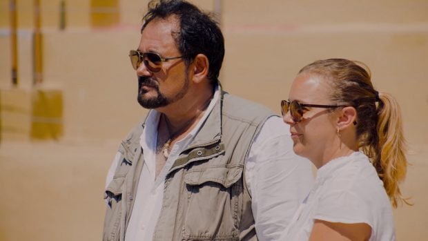 Álex Lachhein, durante su visita a Marineland