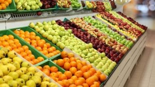 Fruta en los supermercados