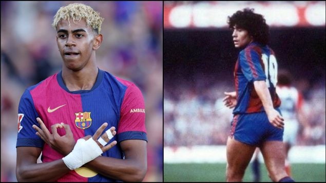 Lamine Yamal, Maradona, dorsal