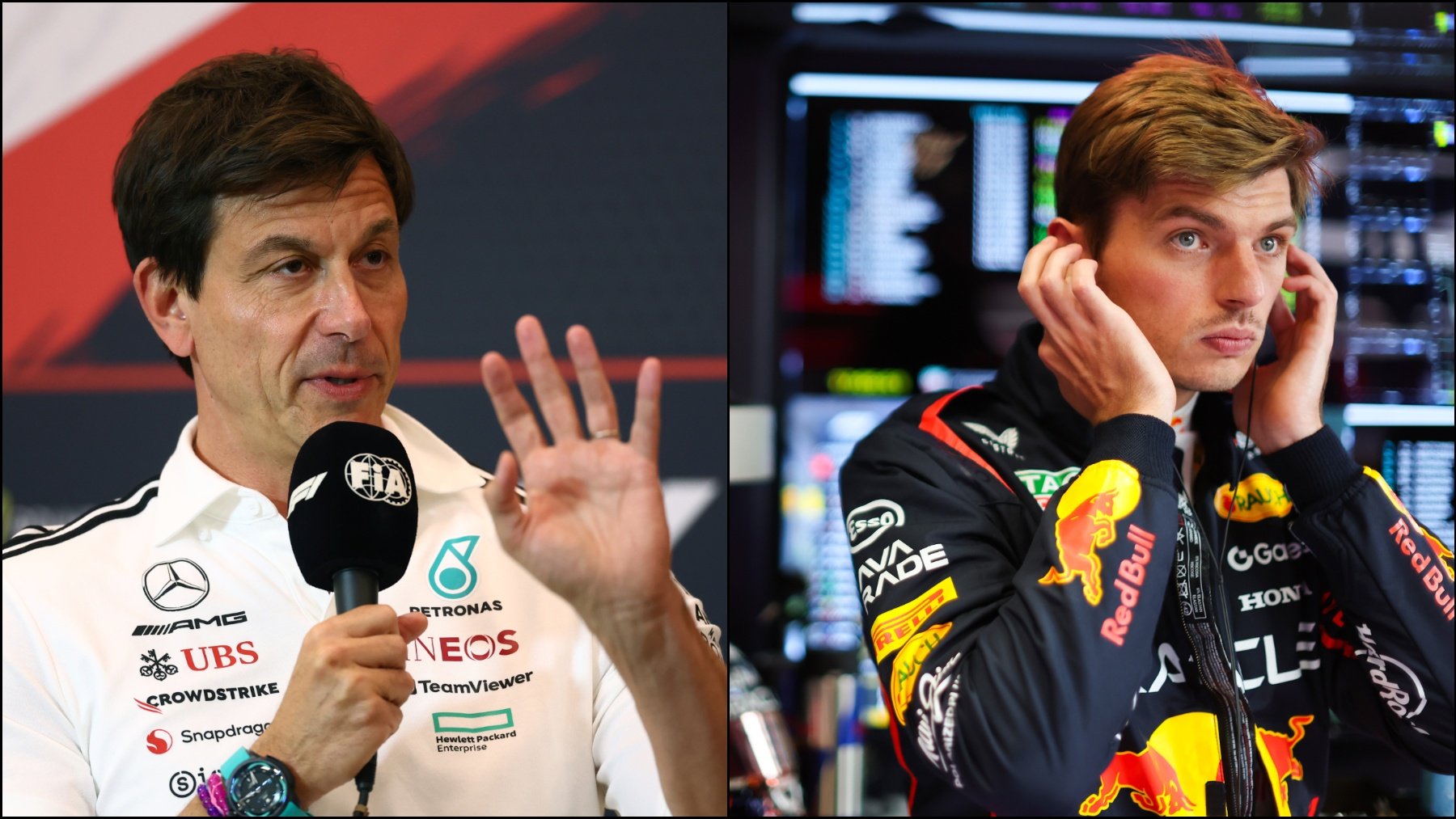 Toto Wolff y Verstappen. (Getty)