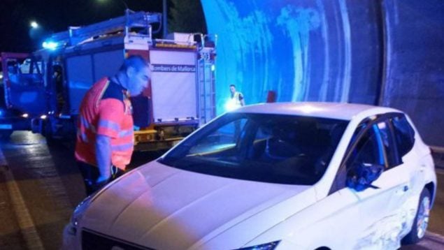 Un accidente obliga a cerrar durante dos horas el túnel de Sóller