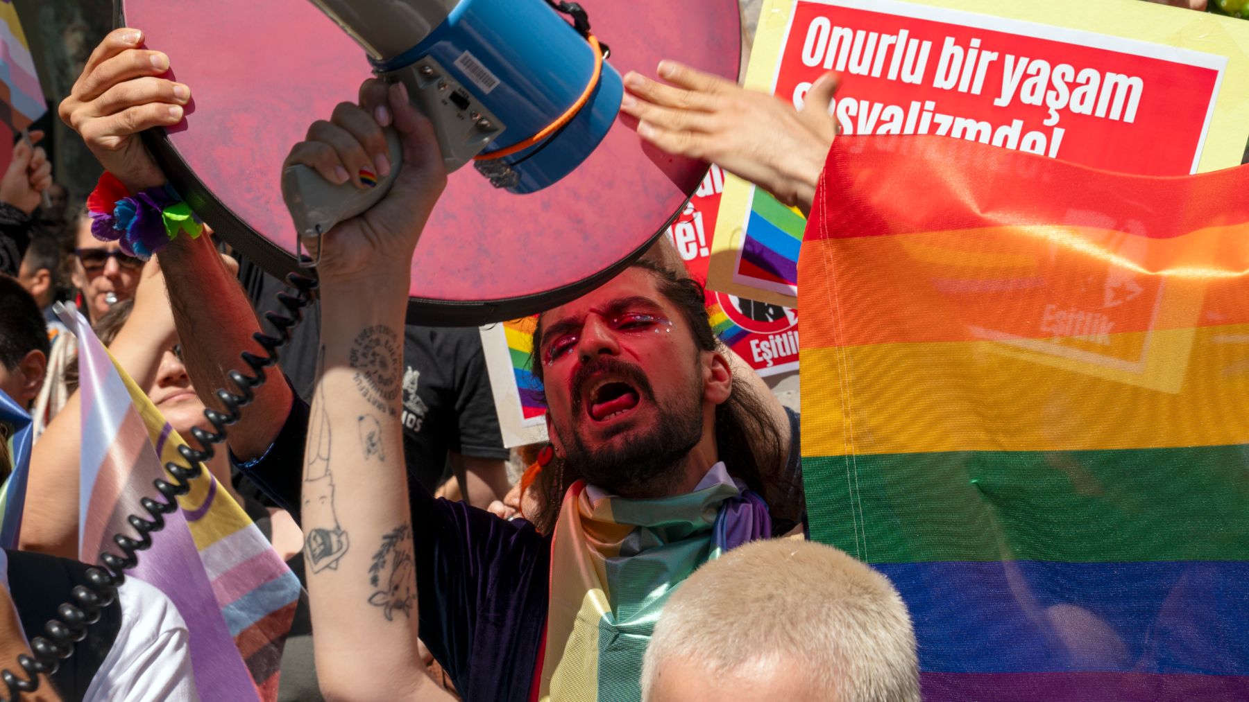 Imagen de una manifestación del Orgullo en Turquía. (Ep)
