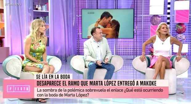 Makoke acude al plató de 'Fiesta'. (Mediaset)