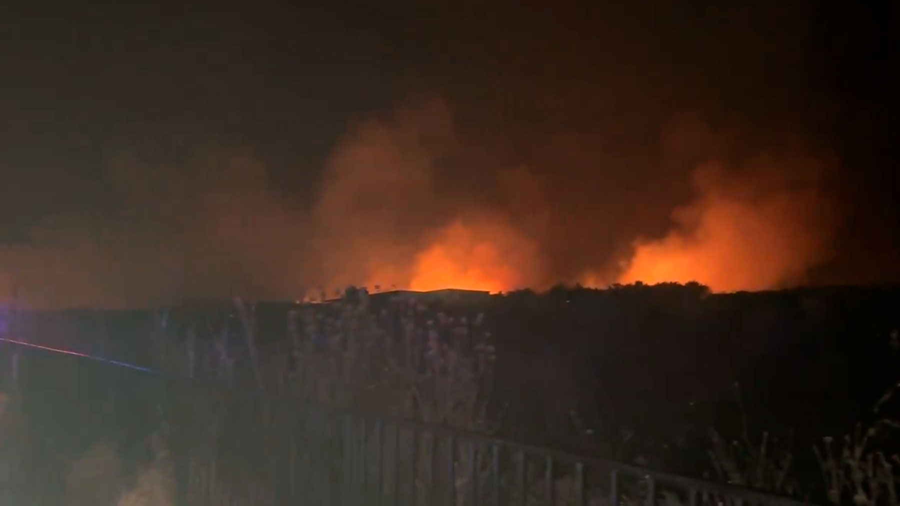 Incendio en Villa del Prado.