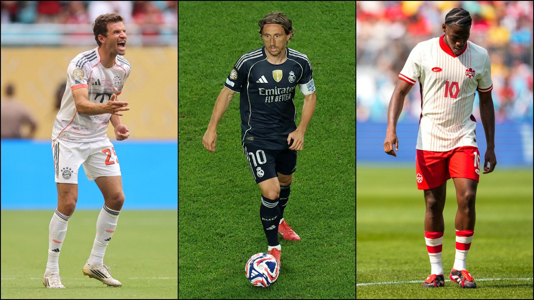 Müller, Modric y David. (Getty)