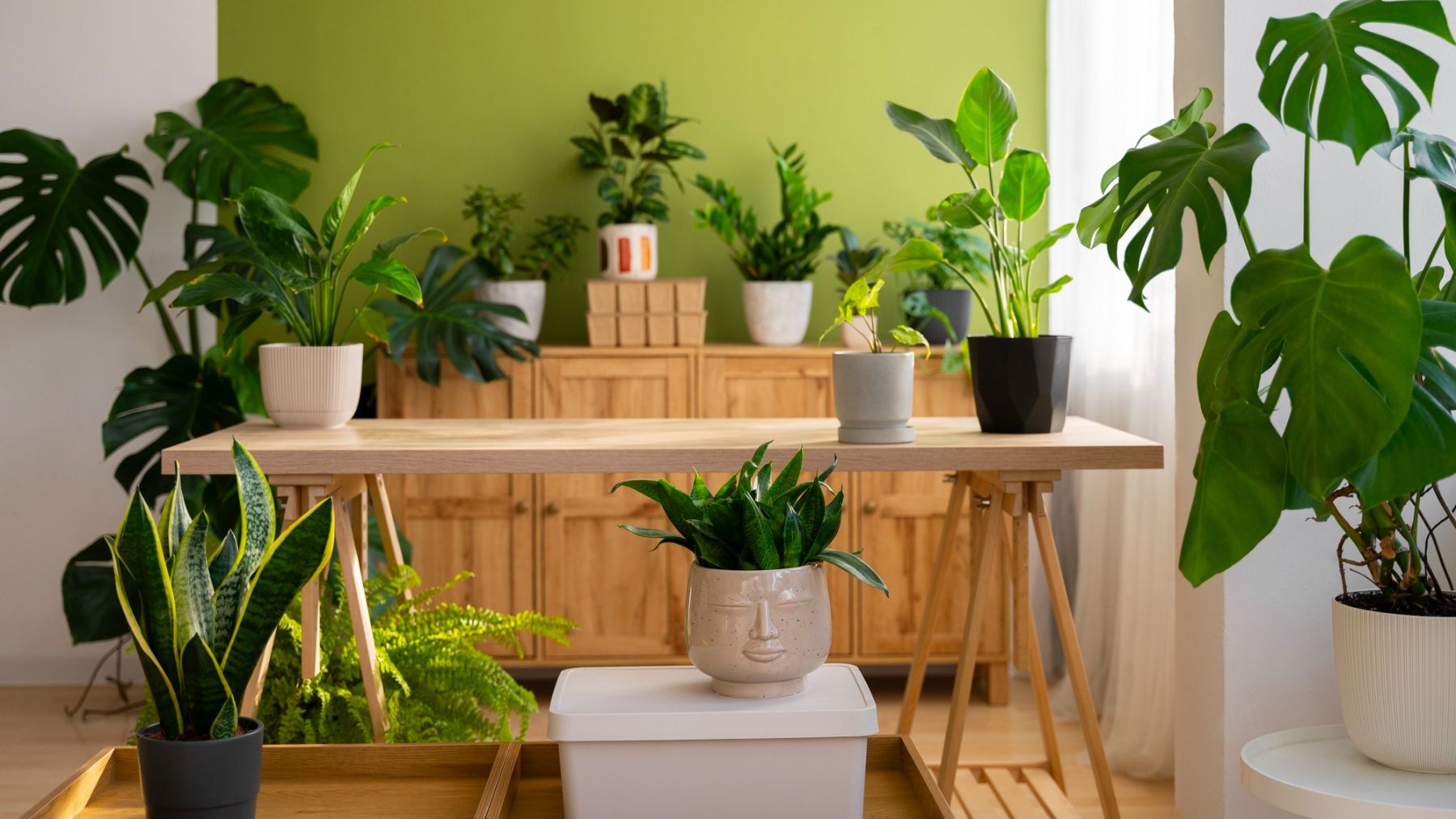 Plantas en casa. Foto: Freepik