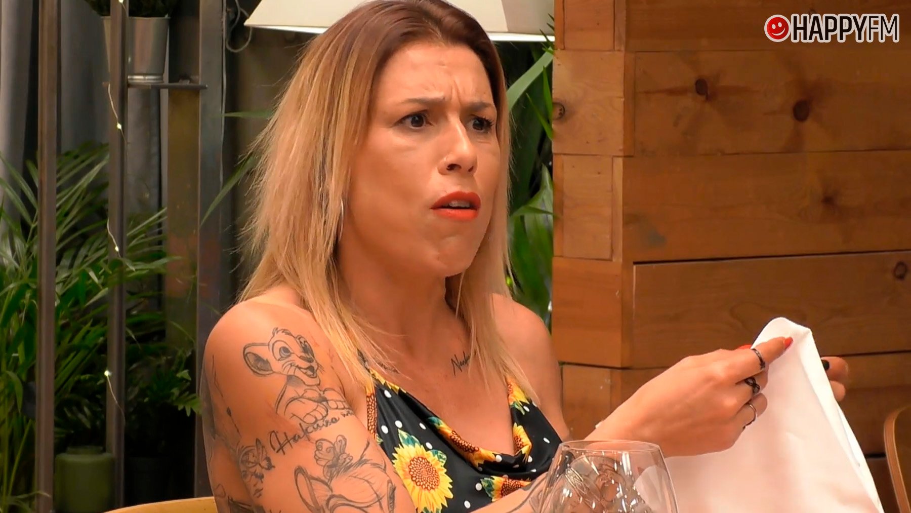 Estefanía en First Dates. (Mediaset)