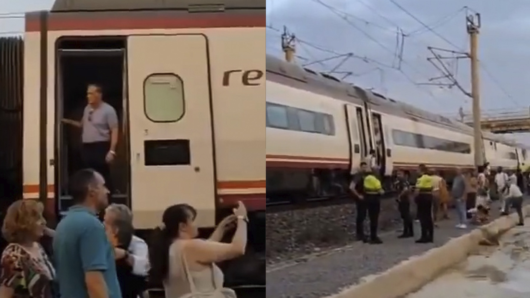 Trenes parados.