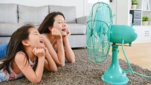 Ventilador por la noche