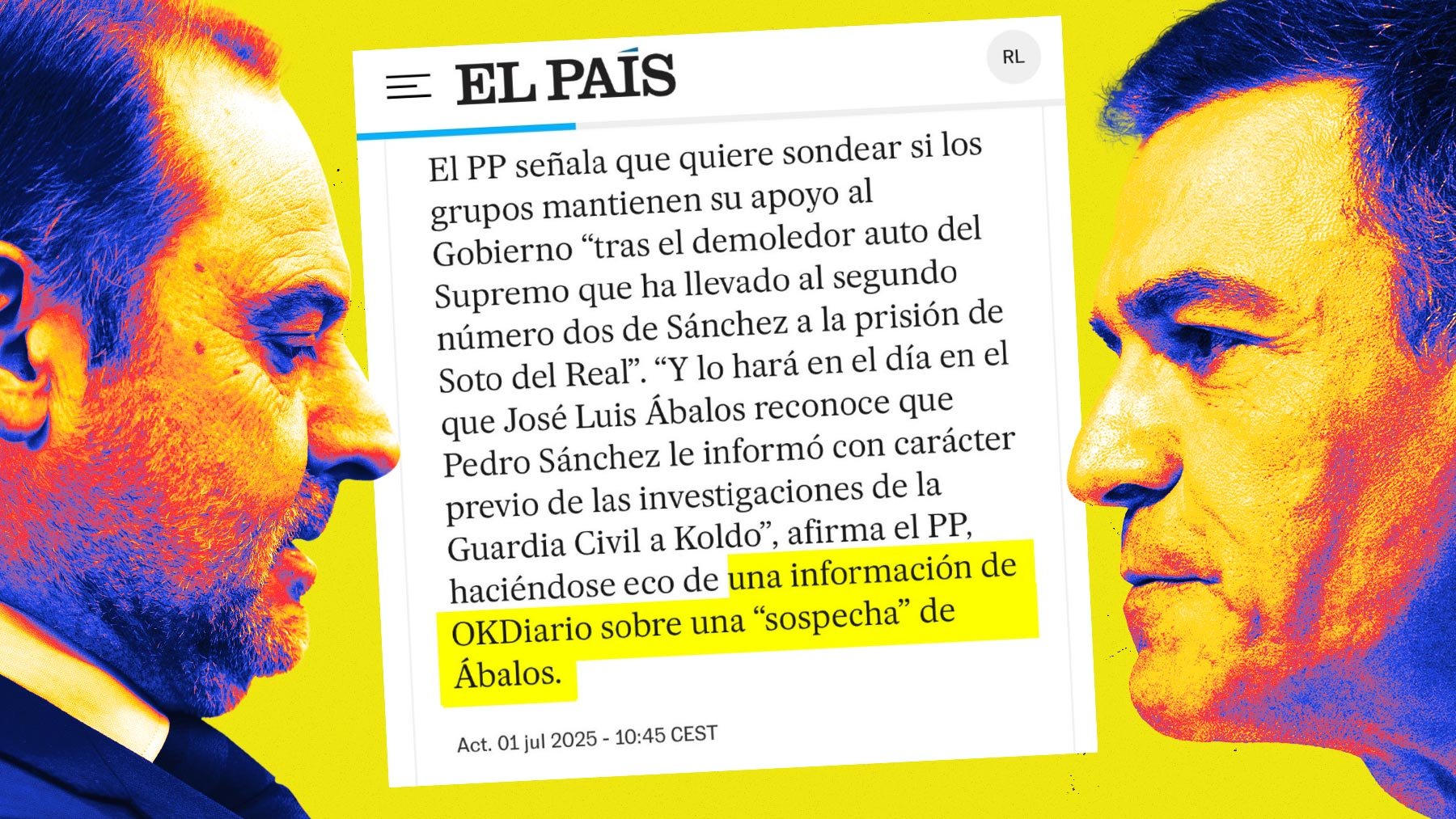 Sánchez, Ábalos y la manipulación de ‘El País’.