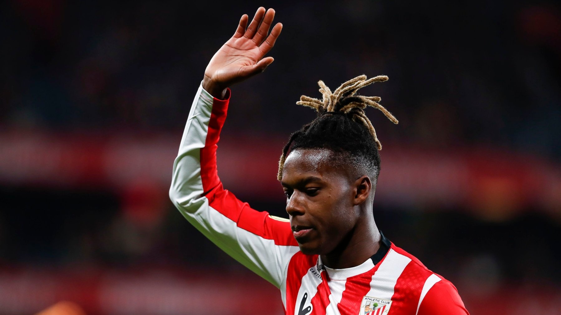 Nico Williams, en un partido con el Athletic. (EFE)