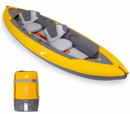 Canoa Kayak Hinchable Tribord 100+ Amarillo 2 Plazas